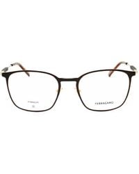 Ferragamo Eyewear - Titanium Rectangle-Frame Glasses - Lyst