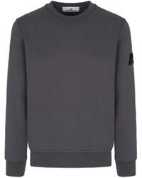 Stone Island - 6100060 Organic Cotton Fleece Sweatshirt - Lyst