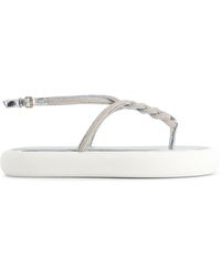 Giambattista Valli - Crystal-embellished Flatform Sandals - Lyst