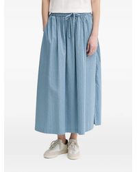 Marc O' Polo - Vertical-Stripe Drawstring Skirt - Lyst