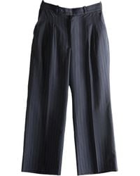 Late for Work - Pinstriped Pleated Trousers - Lyst