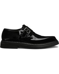Dolce & Gabbana - Leather Buckle Monk Shoes - Lyst