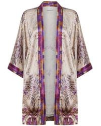 Pierre Louis Mascia - Paisley Print Silk Coat - Lyst