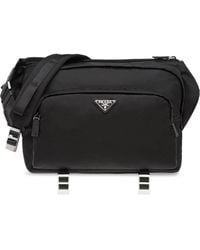 Prada Technical Messenger Bag - Black