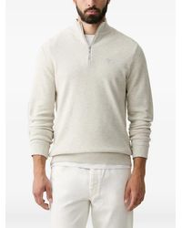Barbour - Ravensworth Quarter-Zip Embroidered-Logo Sweatshirt - Lyst