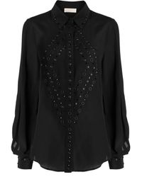 Elie Saab - Blouse Verfraaid Met Ringlets - Lyst