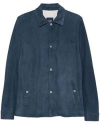 Barba Napoli - Sj Tyler Button Suede Jacket - Lyst