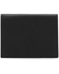 Ami Paris - Cowhide-Leather Tri-Fold Wallet With Ami De Coeur - Lyst