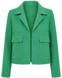ODEEH - Flap-Pocket Tweed Jacket - Lyst
