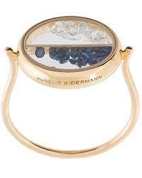 Aurelie Bidermann - Chivor Diamond And Sapphire Ring - Lyst
