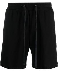 James Perse - Mélange-Effect Cotton Track Shorts - Lyst