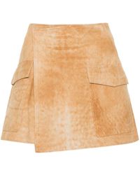 Arma - Leather Wrap Mini Skirt - Lyst