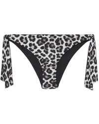 Aubade - Leopard-Print Side-Tie Bikini Briefs - Lyst