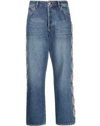 Philipp Plein - Jeans a gamba ampia Crystal Cable - Lyst