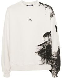 A_COLD_WALL* - Sweatshirt mit Pinselstrich-Print - Lyst