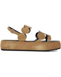 Pierre Hardy - Circle-motif Suede Sandals - Lyst