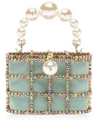 Rosantica - Crystal-Embellished Cage Tote Bag - Lyst