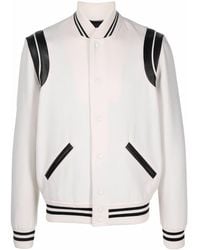 Celine Homme - Men - Logo-Appliquéd Cotton Jersey-trimmed Shell Bomber Jacket Black - It 48