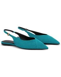 Furla - Sfera Pointed-Toe Slingback Ballet Flats - Lyst