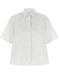 P.A.R.O.S.H. - Cubo 26 Embroidered Short-Sleeve Shirt - Lyst