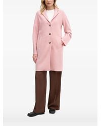 Ouí - Mayson Single-Breasted Notched-Lapels Coat - Lyst