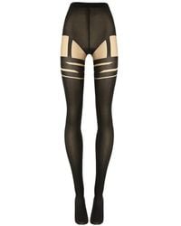 Wolford - Infinite Wrap Garter-Belt Effect Tights - Lyst