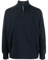 C.P. Company - Funnel-neck Stretch-cotton Sweatshirt - Lyst