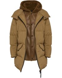 Yves Salomon - Shearling-Lined Hooded-Down Jacket - Lyst