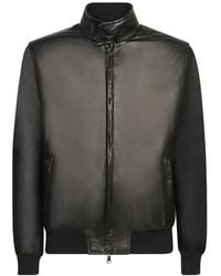 Dell'Oglio - Leren Bomberjack - Lyst