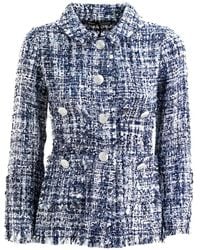 Charlott - Frayed-Edge Tweed Jacket - Lyst