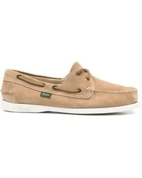 Paraboot - Lace-Up Suede Boat Shoes - Lyst