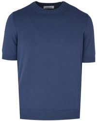Gran Sasso - Ribbed-Trim T-Shirt - Lyst