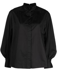 Shiatzy Chen - Knotted-Button Poplin Shirt - Lyst