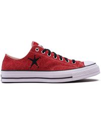 Converse - X Stussy Chuck 70 "poppy Red" Sneakers - Lyst
