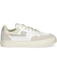 Stepney Workers Club - Leren Sneakers Met Logodetail - Lyst