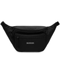 Balenciaga - Logo-Patch Zip-Fastening Belt Bag - Lyst