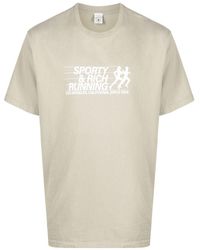 Sporty & Rich - T-Shirt mit Logo-Print - Lyst