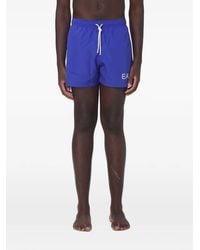 EA7 - Bañador Con Logo Estampado - Lyst