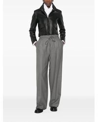 Gianvito Rossi - Noa Wool Trousers - Lyst