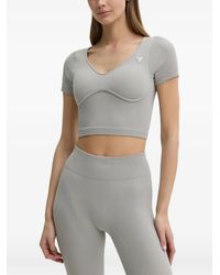 Guess - Martina Geribbelde Cropped Top - Lyst