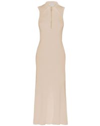Victoria Beckham - Mira Zip-Up Midi Dress - Lyst