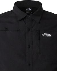 The North Face - Logo-Print Zip-Pocket Shirt - Lyst