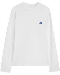 Jil Sander - Logo-Embroidered Long-Sleeve T-Shirt - Lyst