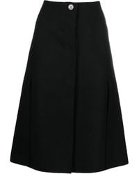 Lanvin - A-Line Midi Skirt - Lyst