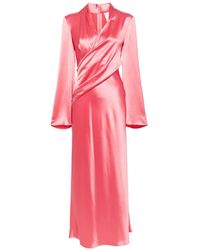 Acler - Picadilly Satin Dress - Lyst