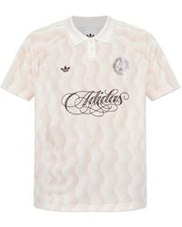 adidas - Summer Glow Wavy-Print Polo Shirt - Lyst