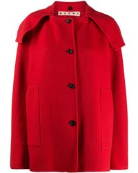 Marni Mantel Met Knopen - Rood