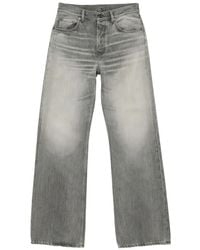 Acne Studios - Jeans Met Logo-Patch En Vervaagd Effect - Lyst