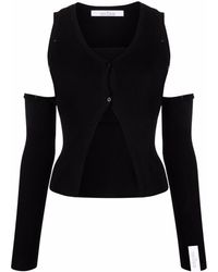 ROKH - Cardigan Mit Cut-Outs - Lyst