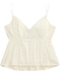 RRL - Bluse Mit Spitzenbesatz - Lyst